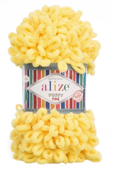 Alize Puffy Fine 113 - žlutá