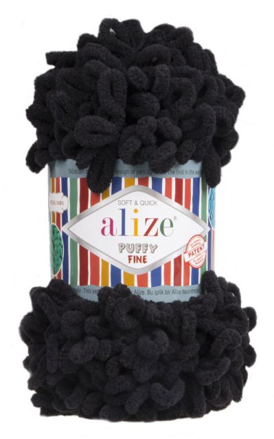 Alize Puffy Fine 60 - černá