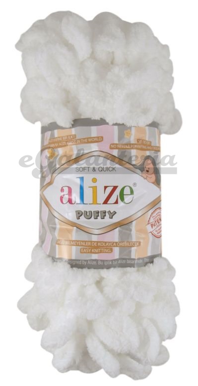 Alize Puffy 55 - bílá