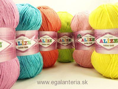 Cotton Gold Hobby NEW 668 - citrónově žlutá