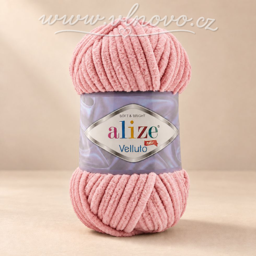 Alize Velluto 161 - starorůžová