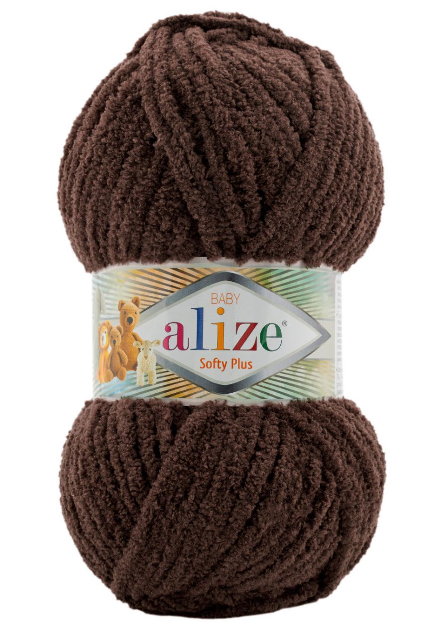 Alize Softy Plus 493 - tmavě hnědá