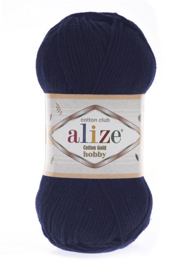 Alize Cotton Gold Hobby 58  - tmavě modrá