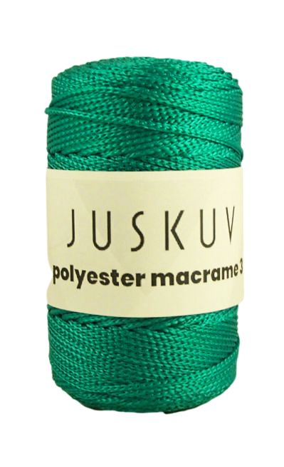 Polyester macrame Juskuv 26/2 - smaragdová