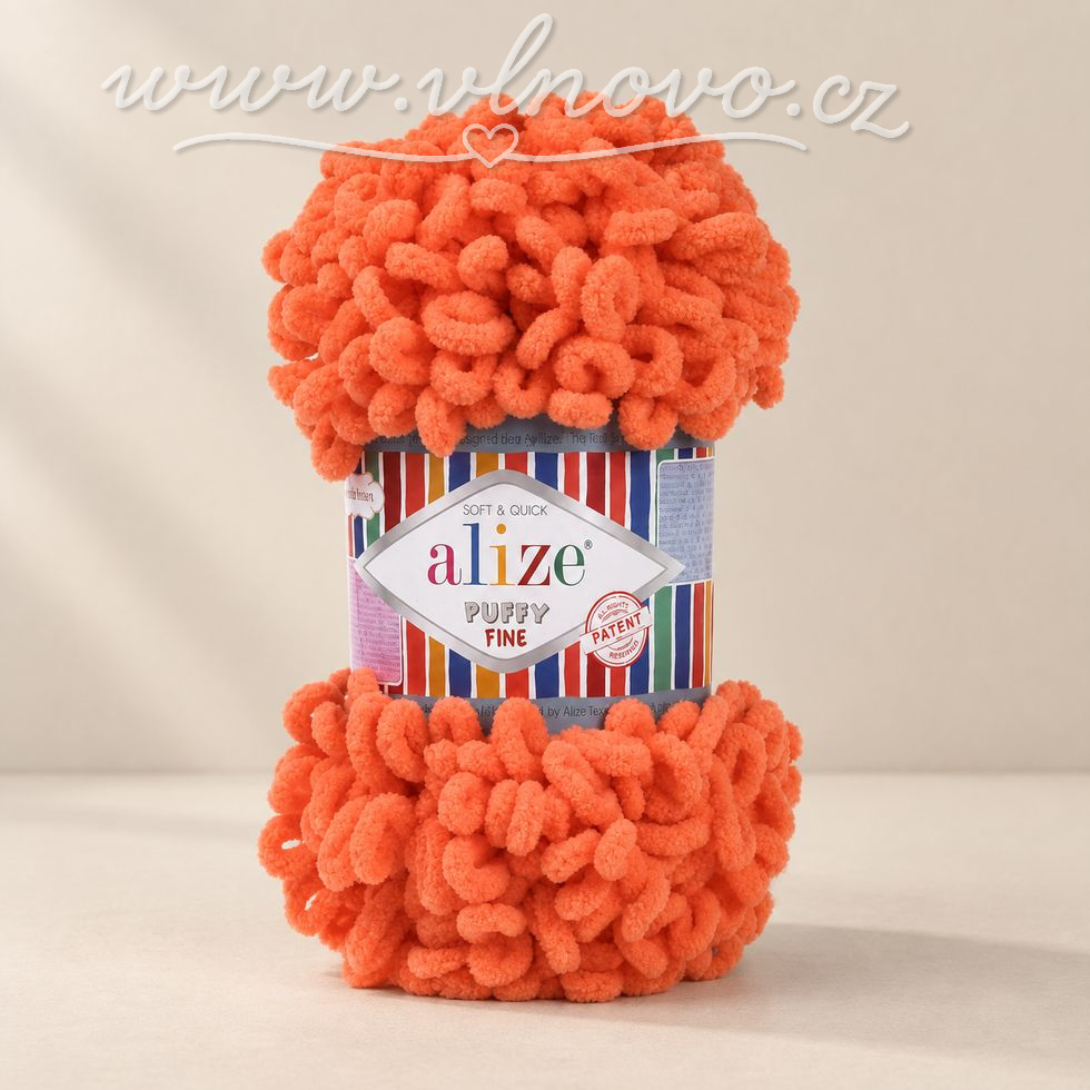Alize Puffy Fine 134 - broskvová 