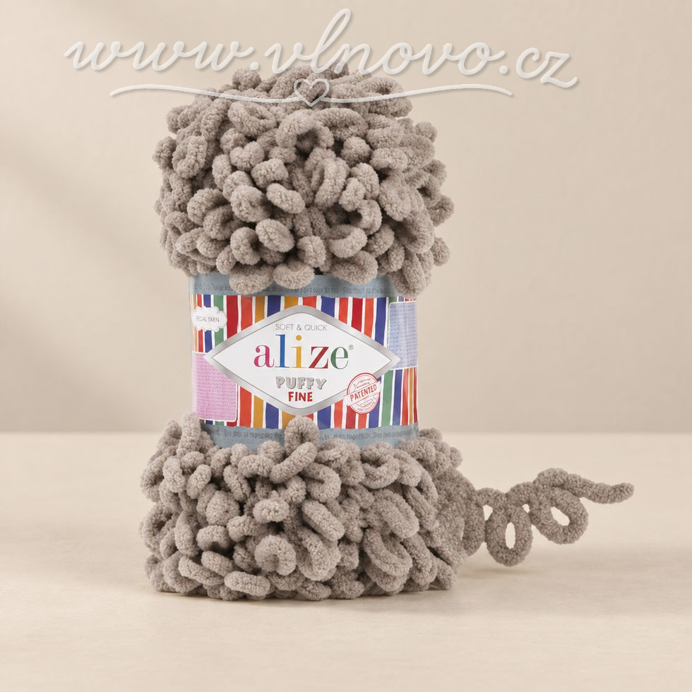 Alize Puffy Fine 990 - svetla holubí 