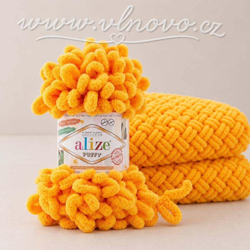 Alize Puffy 14 - tmavě žlutá