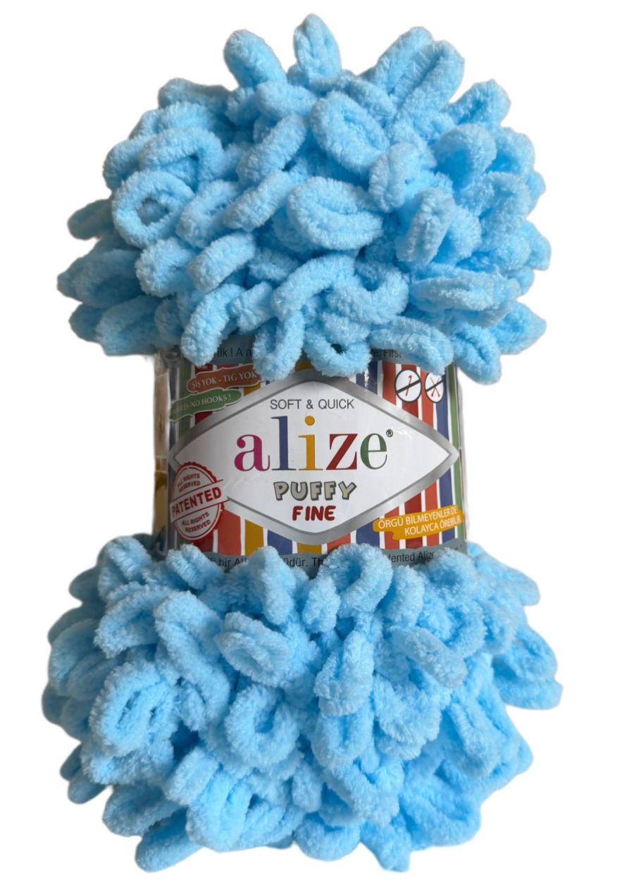 Alize Puffy Fine 287 - modrá