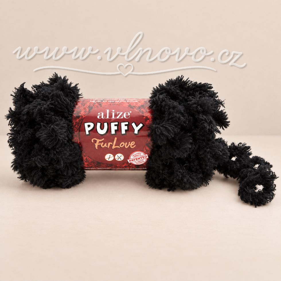 Alize Puffy FurLove 60 - černá