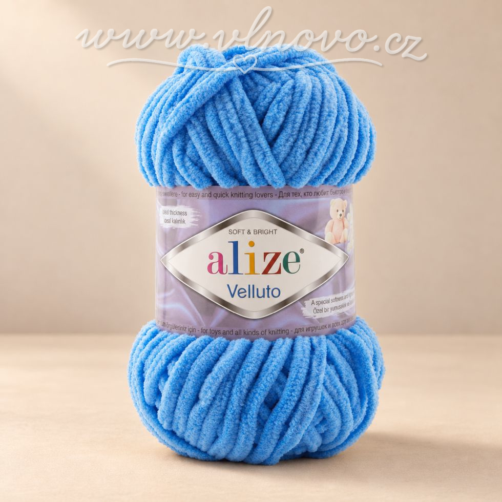 Alize Velluto 289 - nebeská modrá