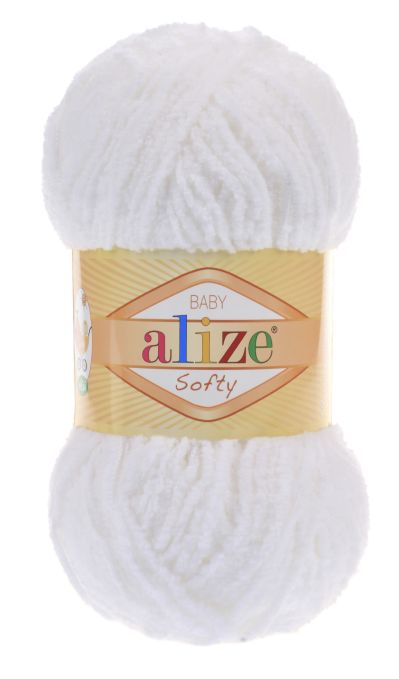 Alize Softy 55 - bílá