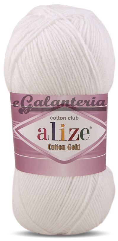 Alize Cotton Gold 55 - sněhově bílá