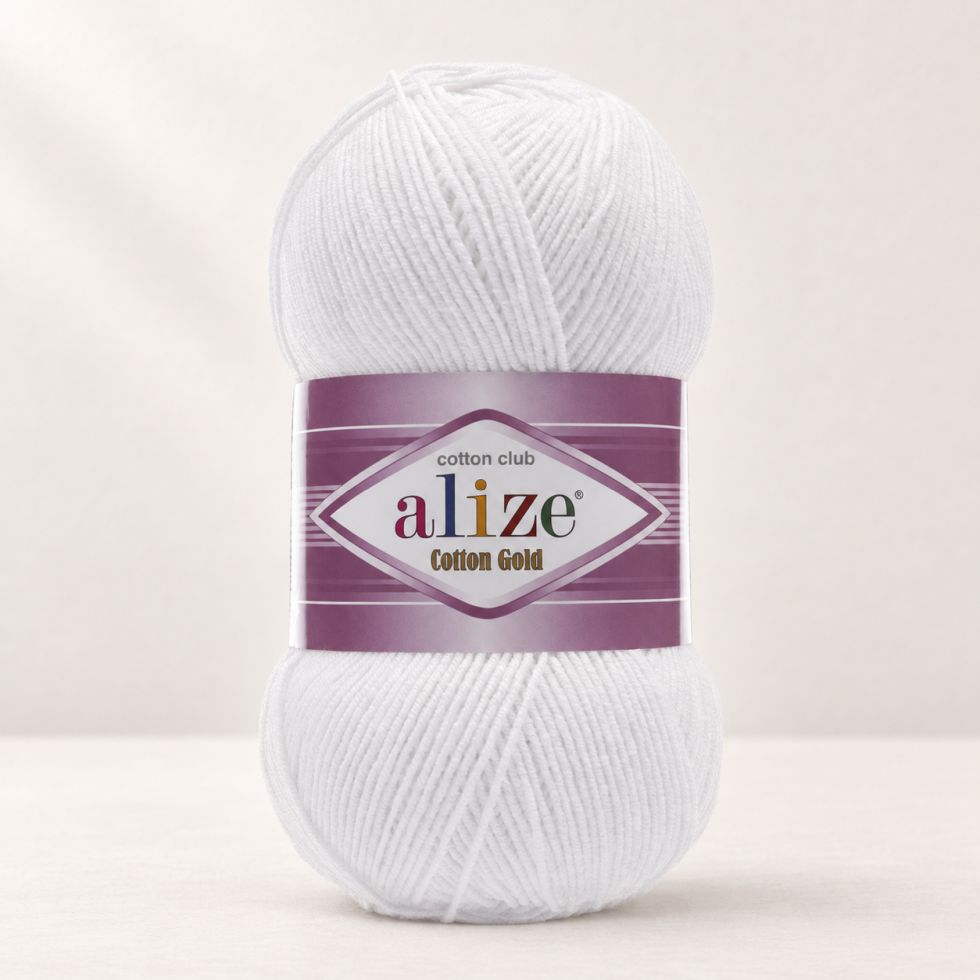 Alize Cotton Gold 55 - sněhově bílá
