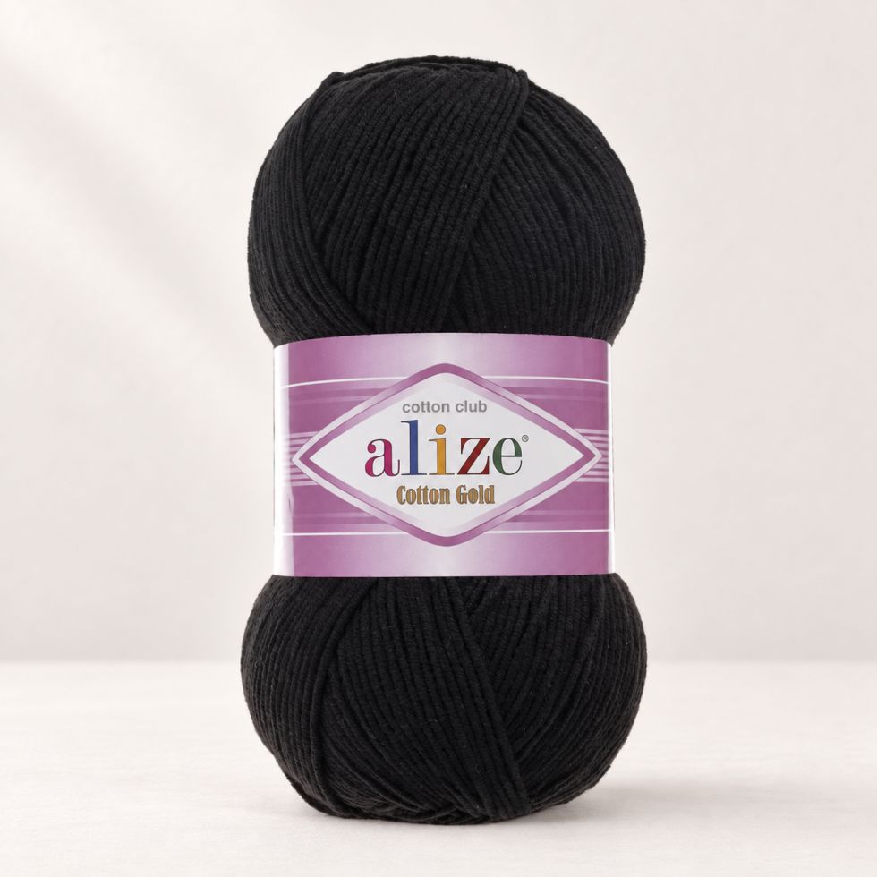 Alize Cotton Gold 60 - černá