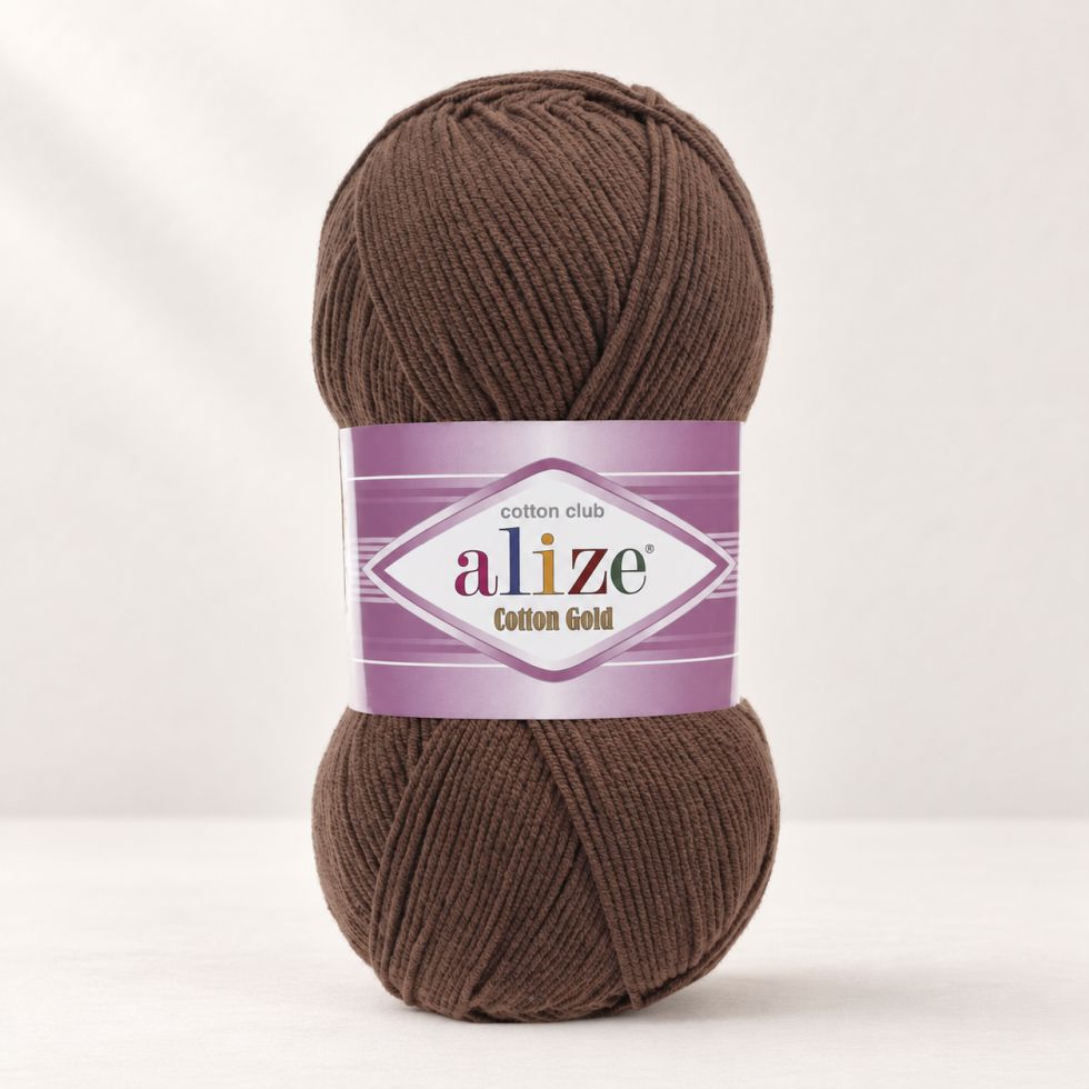 Alize Cotton Gold 493 - tmavě hnědá