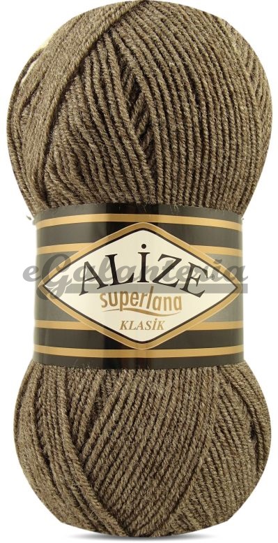 Alize Superlana Klasik 240 - hnědý melange