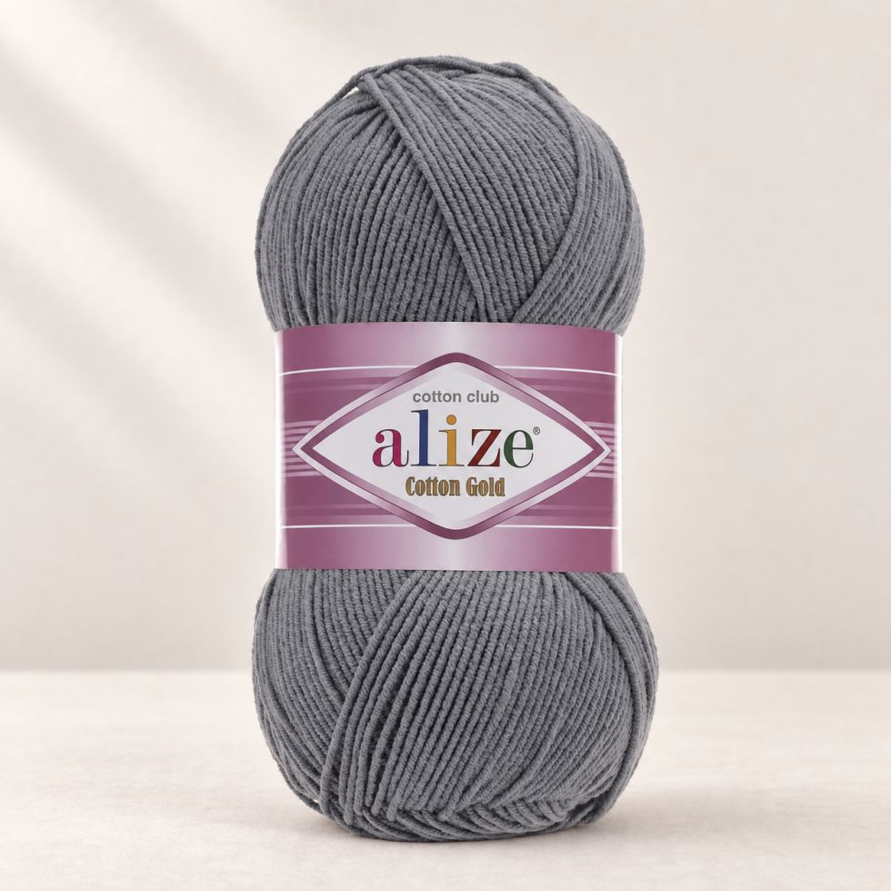 Alize Cotton Gold 87 - tmavě šedá