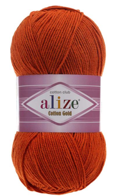 Alize Cotton Gold 36 - cihlová oranžová