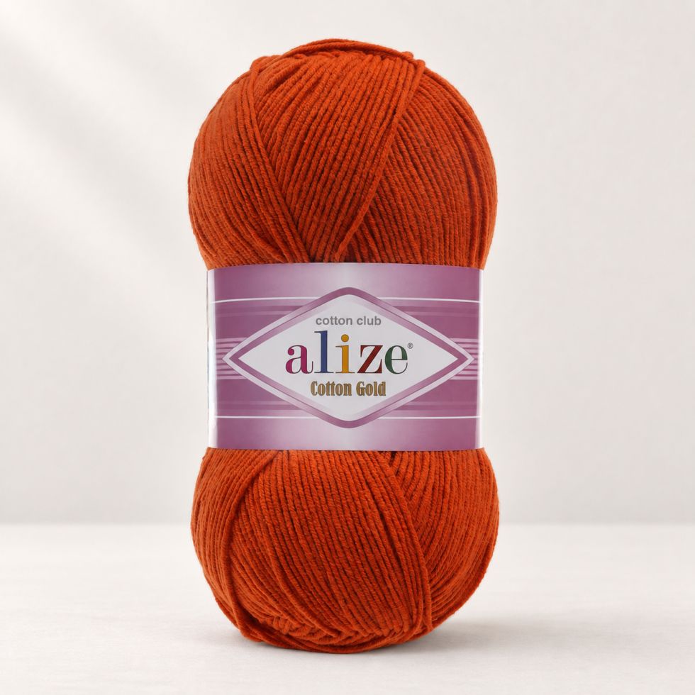 Alize Cotton Gold 36 - cihlová oranžová