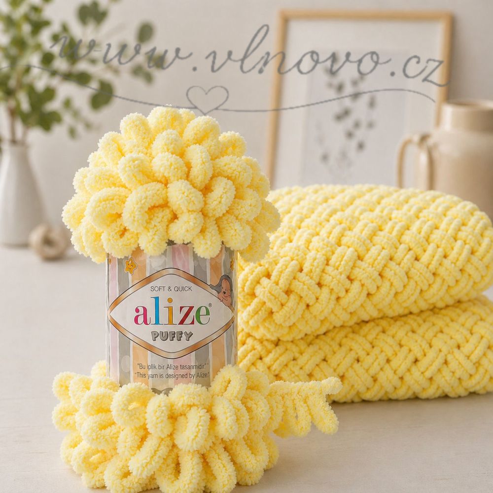 Alize Puffy 13 - světle žlutá