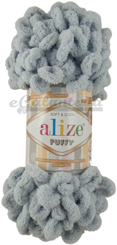 Alize Puffy 416 - šedomodrá