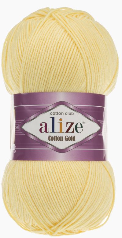 Alize Cotton Gold 187 - světlá žlutá