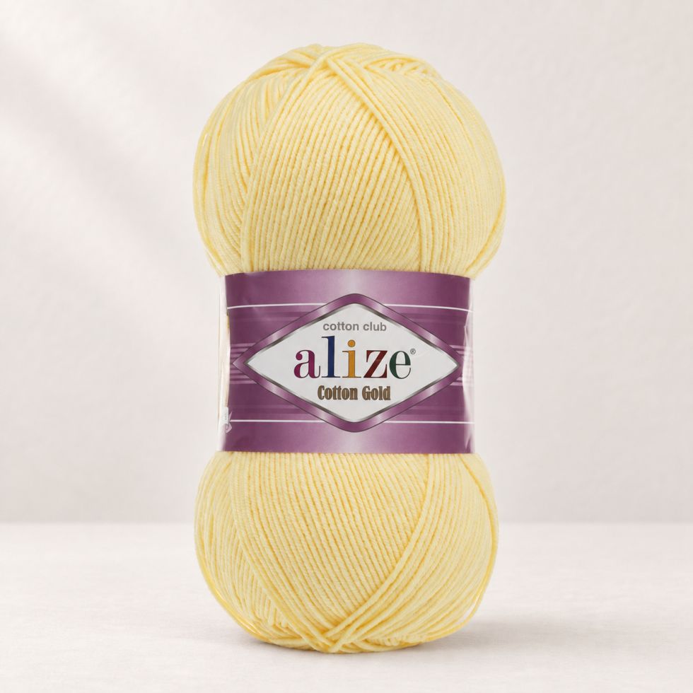 Alize Cotton Gold 187 - světlá žlutá