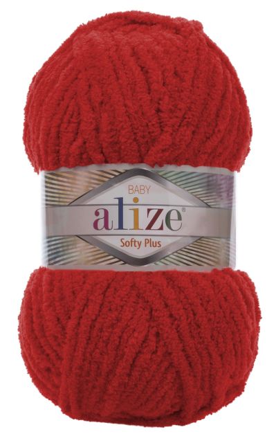 Alize Softy Plus 56 - červená