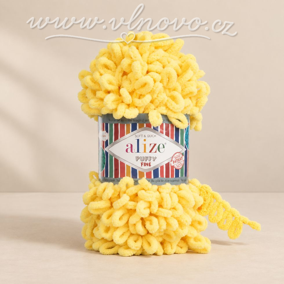 Alize Puffy Fine 113 - žlutá