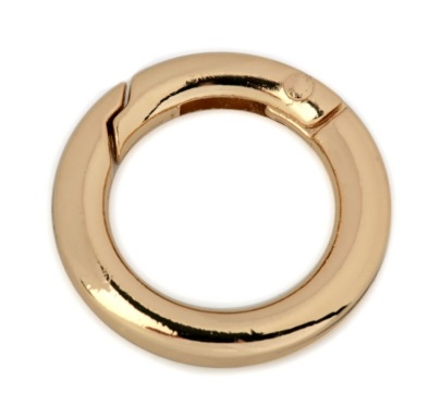 Karabinka kroužek 18 mm - zlatá