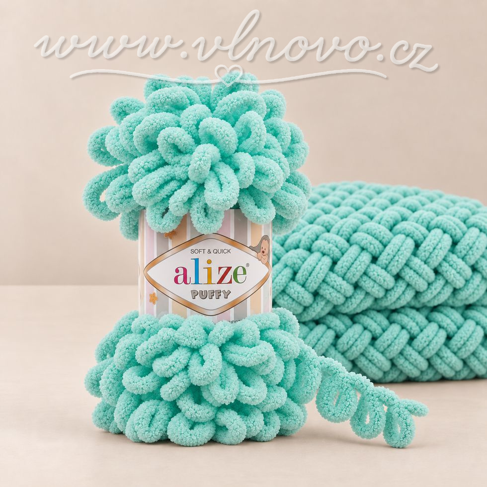 Alize Puffy 19 - mentolová
