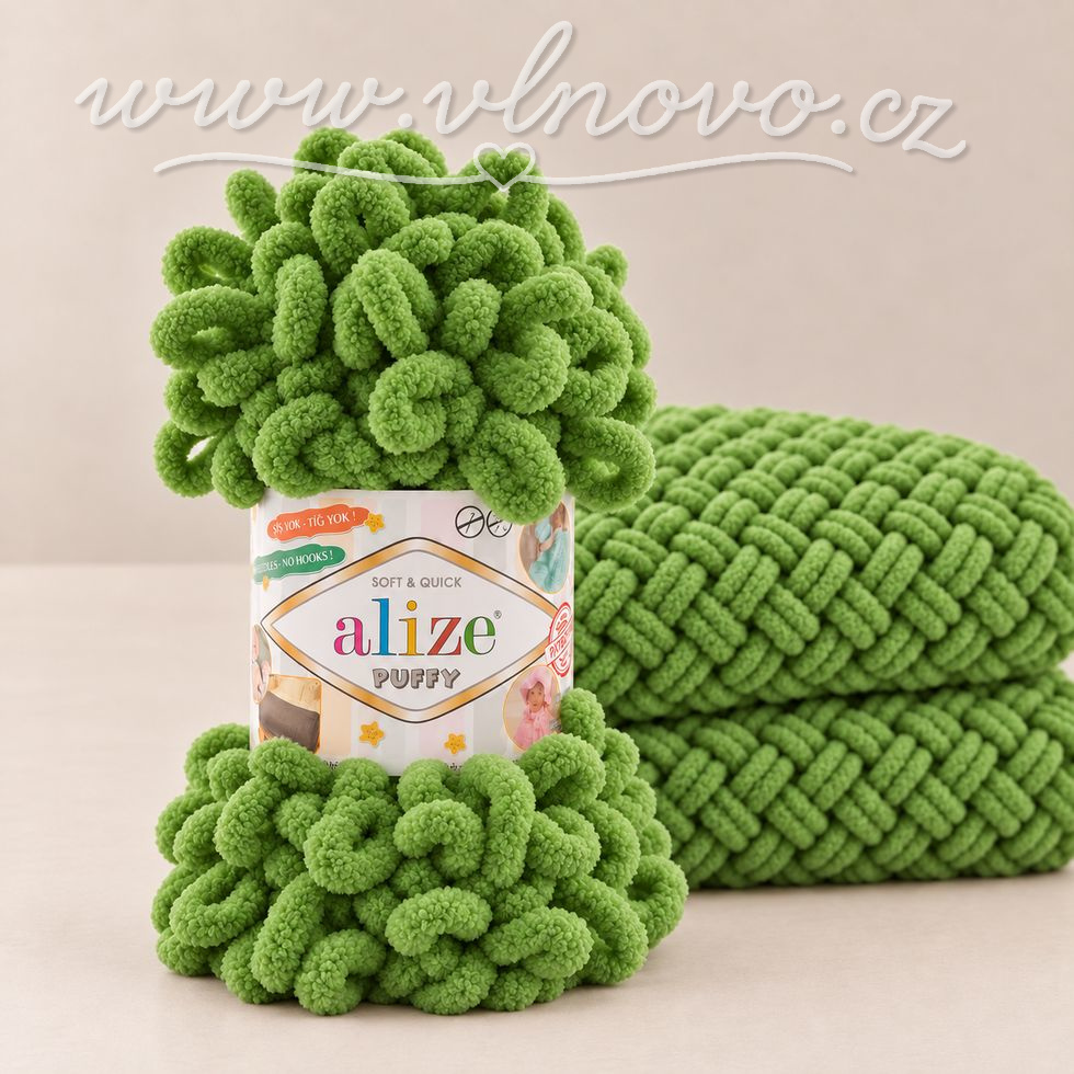 Alize Puffy 485 - tmavě zelená