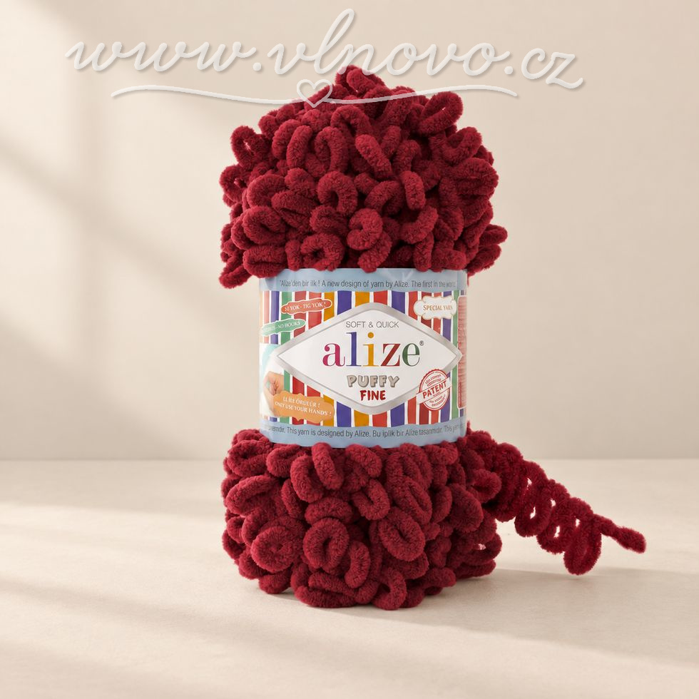 Alize Puffy Fine 107 - višeň