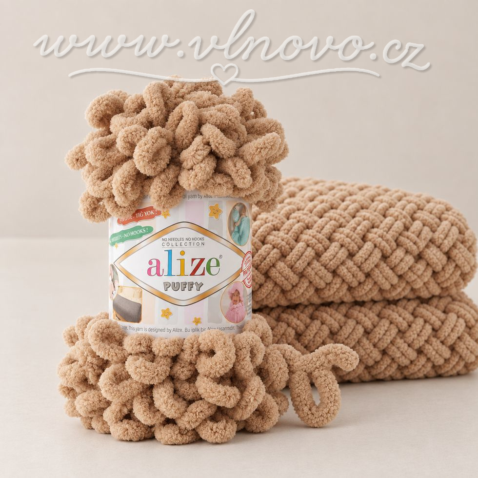 Alize Puffy 262 - světle hnědá
