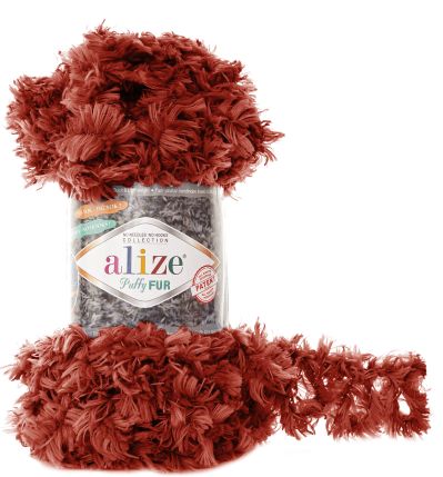 Alize Puffy Fur 6118 - bordó