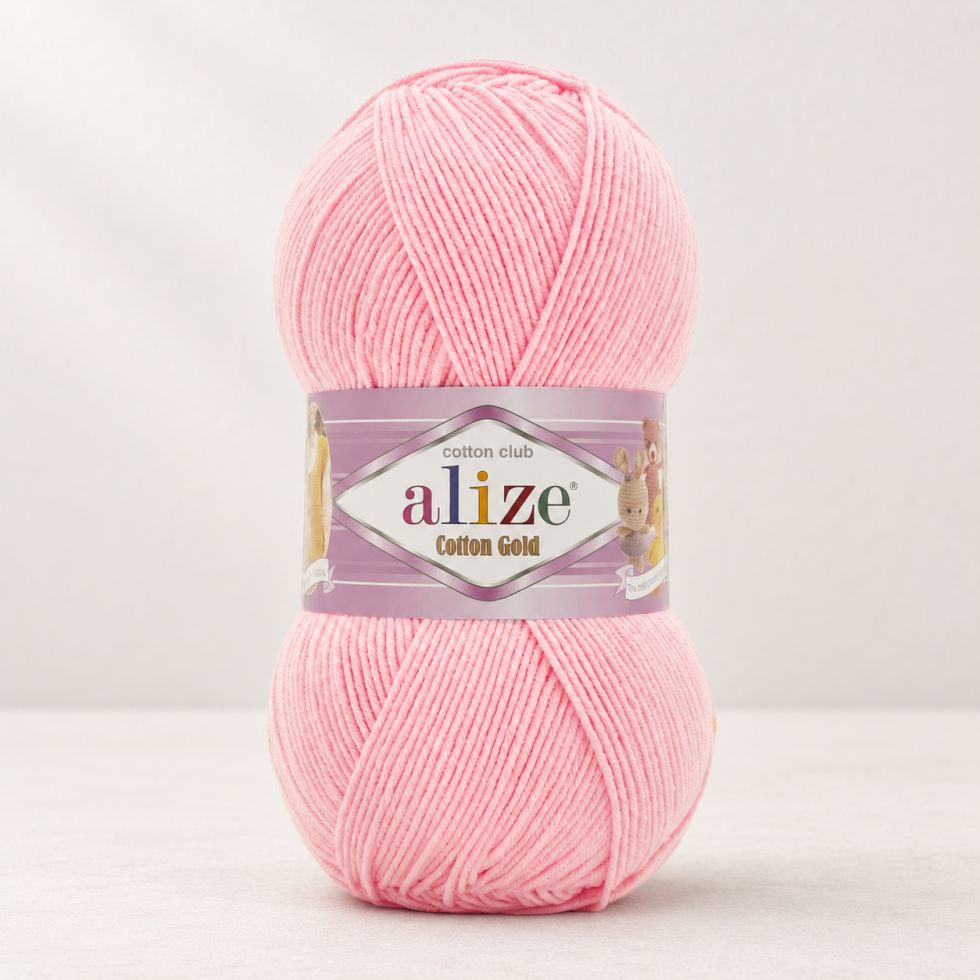 Alize Cotton Gold 518 - baby růžová