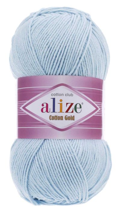 Alize Cotton Gold 513 - křišťálově modrá