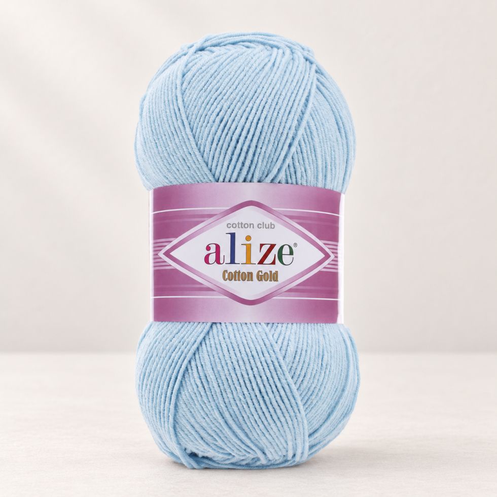 Alize Cotton Gold 513 - křišťálově modrá