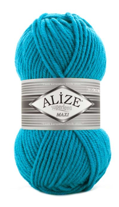 Alize Superlana Maxi 484 - tyrkysově modrá