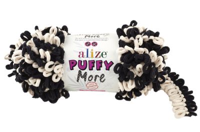 Alize Puffy MORE 6270 - černá a béžová