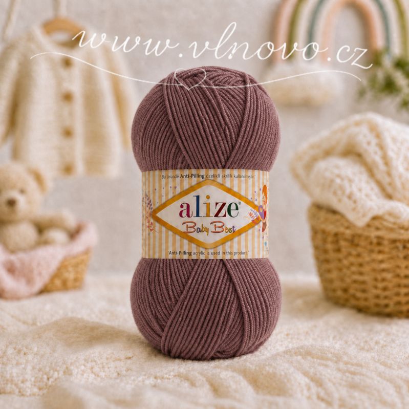 Alize Baby Best 534 - čokoláda hnědá