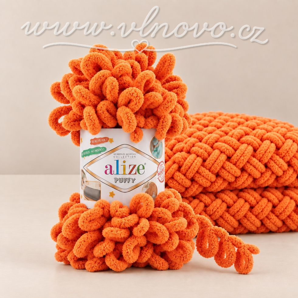 Alize Puffy 06 - tmavě oranžová