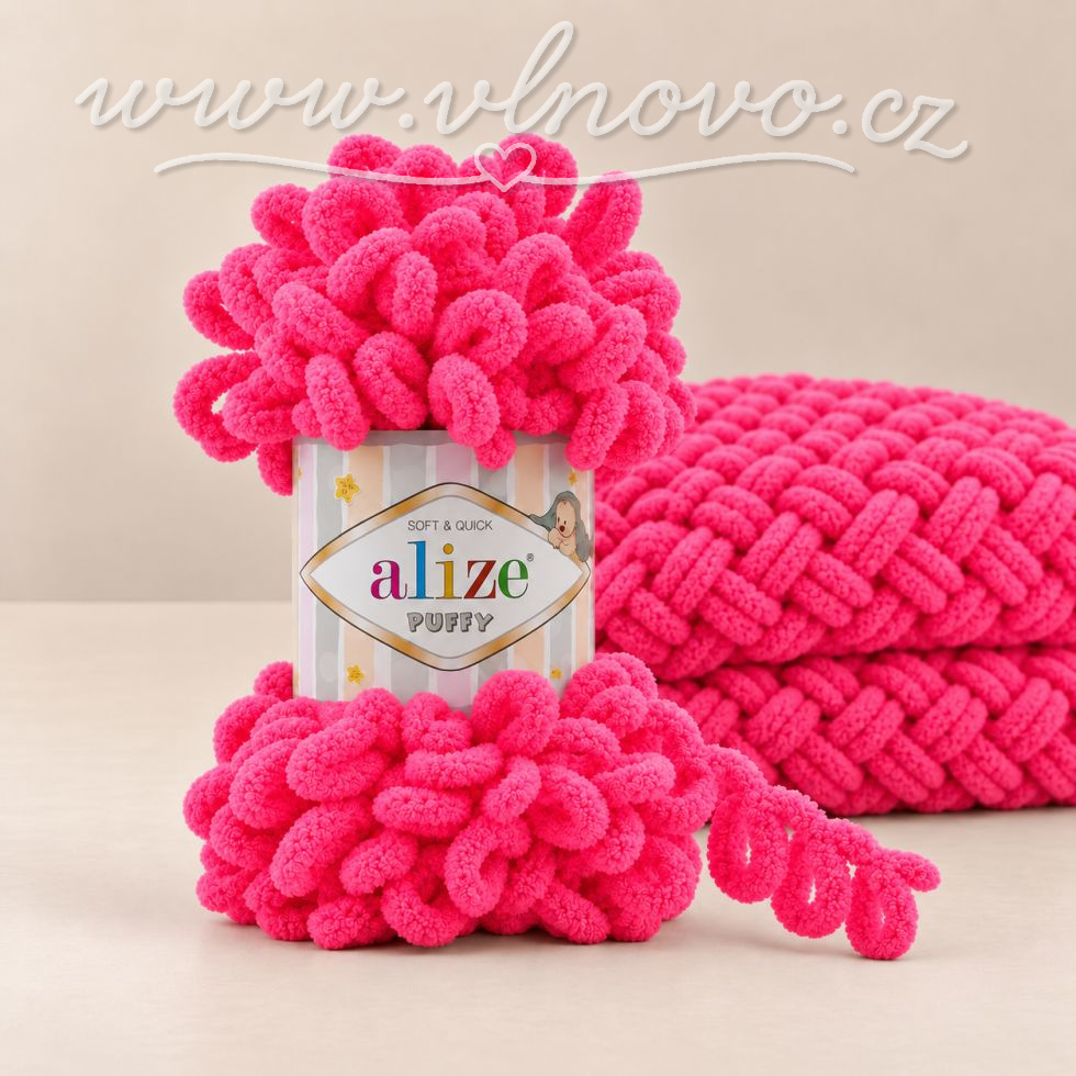 Alize Puffy 377 - neonově růžová
