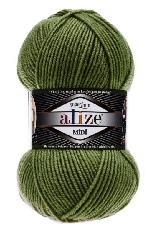 Alize Superlana Midi 620 - olivově zelená
