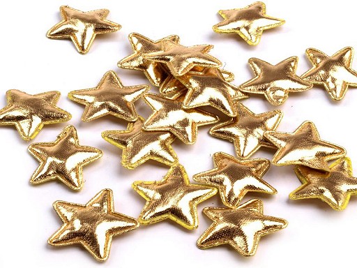 Hvězda 30 mm - zlatá