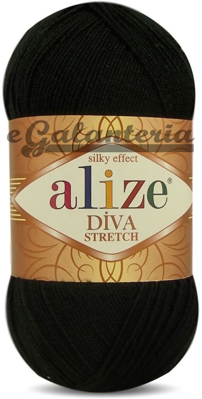 Alize Diva Stretch 60 - černá