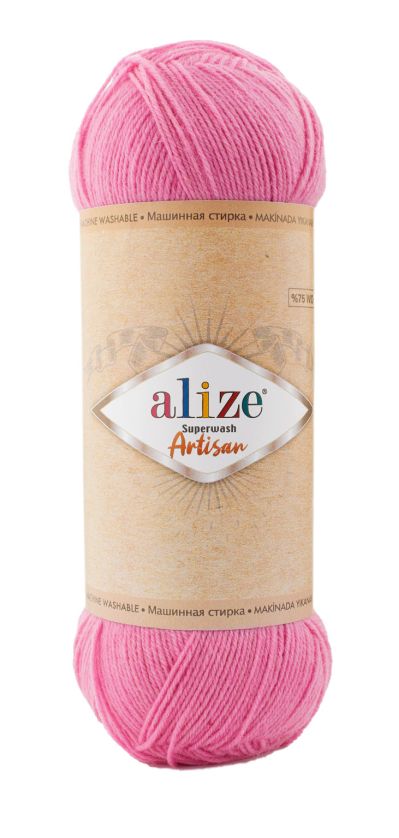 Alize Superwash Artisan 178 - růžová