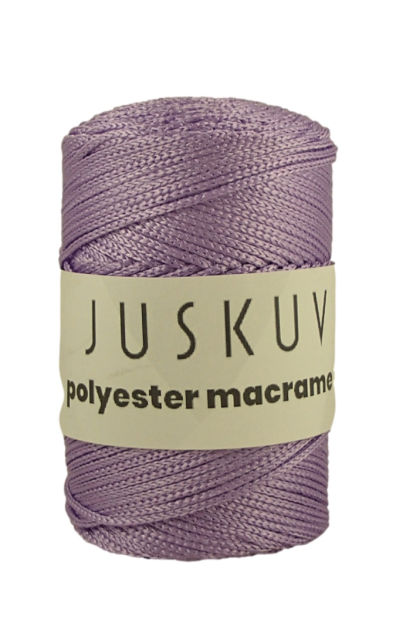 Polyester macrame Juskuv 18 - levandula lesklá