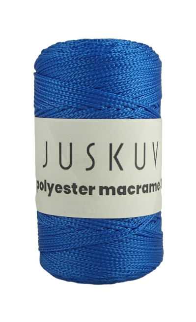 Polyester macrame Juskuv 21 - královská modrá