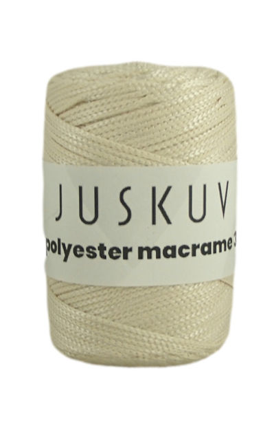 Polyester macrame Juskuv 40 - máslová lesklá